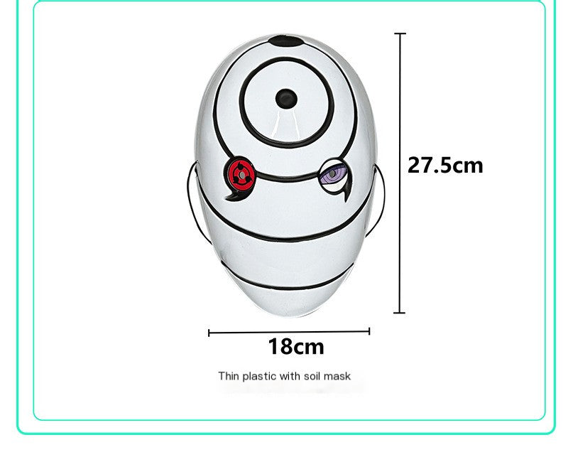 Glowing Obito Mask with Sharingan Design