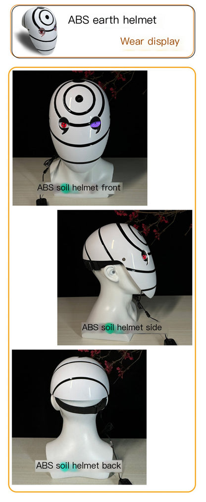 Glowing Obito Mask with Sharingan Design