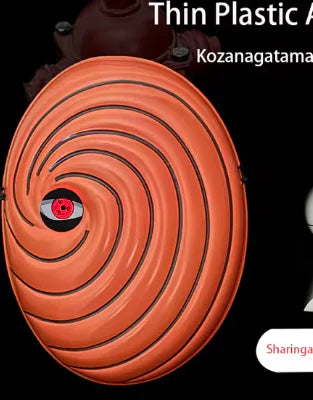 Glowing Obito Mask with Sharingan Design