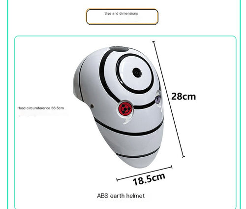 Glowing Obito Mask with Sharingan Design