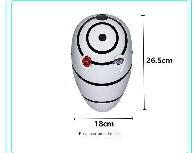 Glowing Obito Mask with Sharingan Design