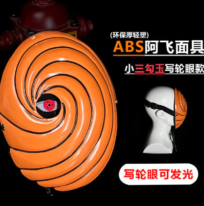 Glowing Obito Mask with Sharingan Design