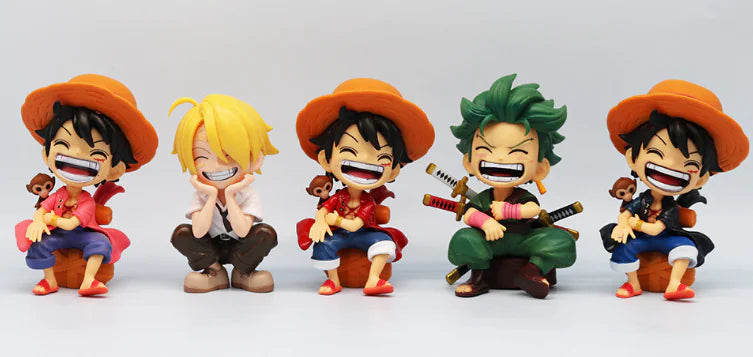 Straw Hats Trio Figurines
